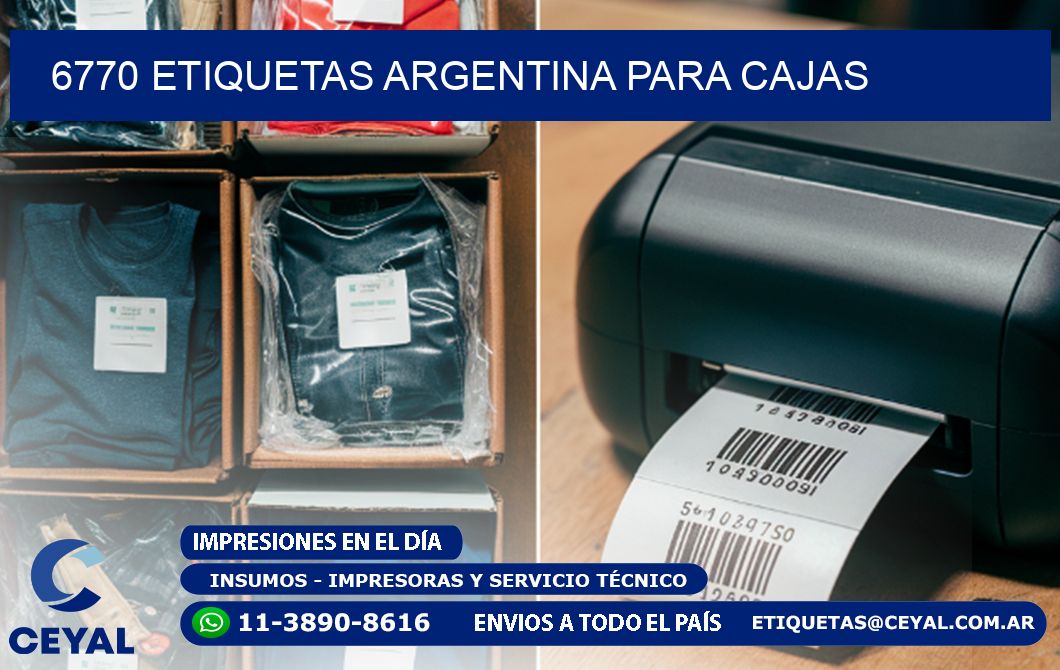 6770 ETIQUETAS ARGENTINA PARA CAJAS