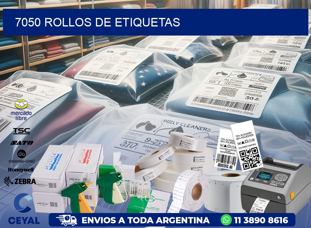 7050 ROLLOS DE ETIQUETAS