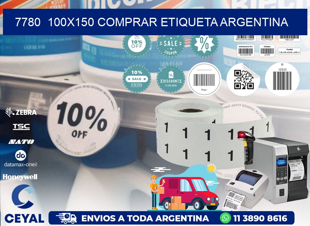 7780  100X150 COMPRAR ETIQUETA ARGENTINA