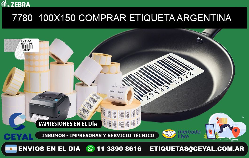 7780  100X150 COMPRAR ETIQUETA ARGENTINA