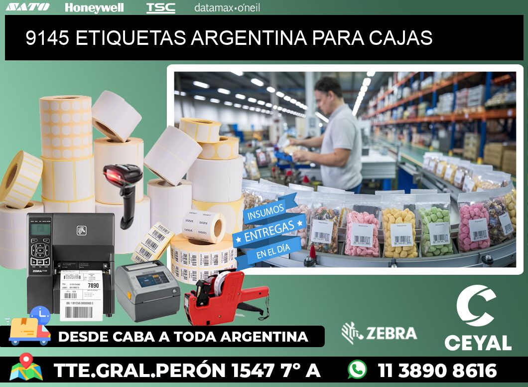 9145 ETIQUETAS ARGENTINA PARA CAJAS