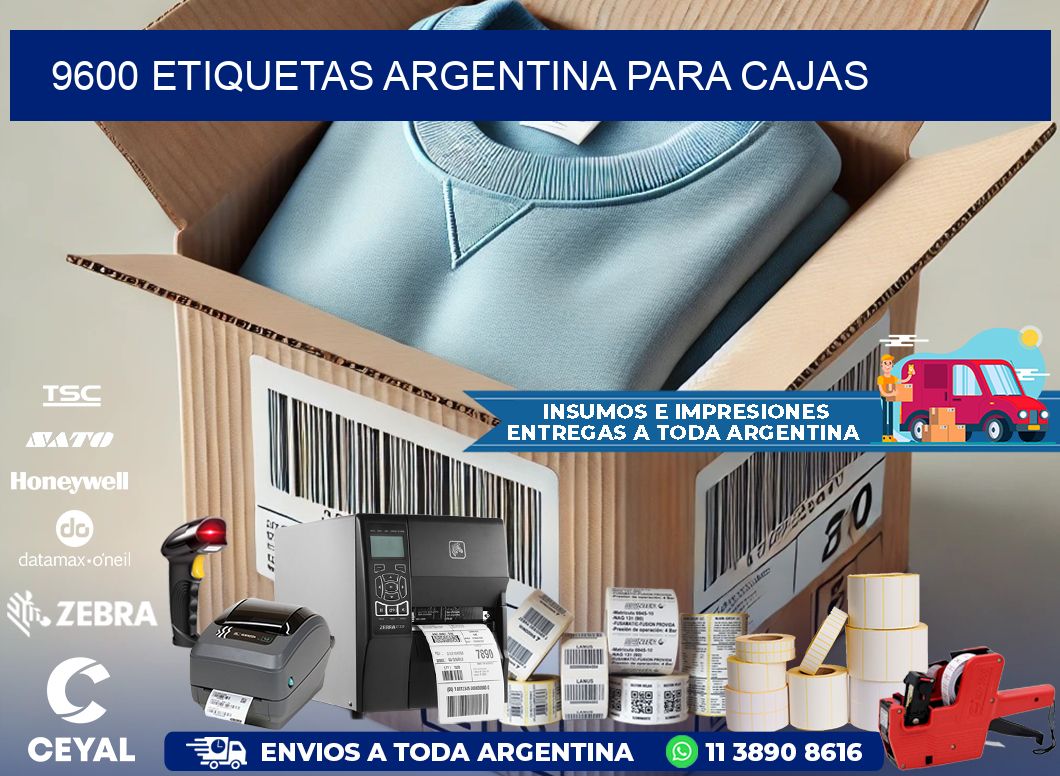 9600 ETIQUETAS ARGENTINA PARA CAJAS