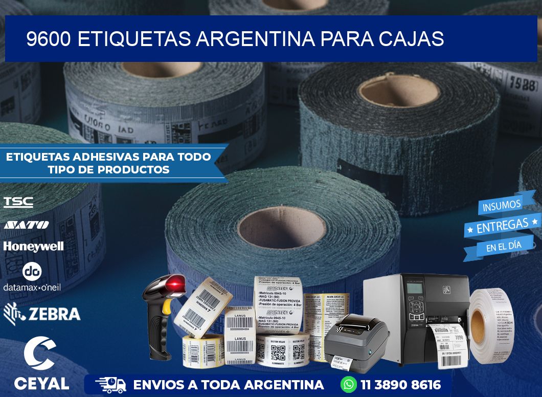 9600 ETIQUETAS ARGENTINA PARA CAJAS