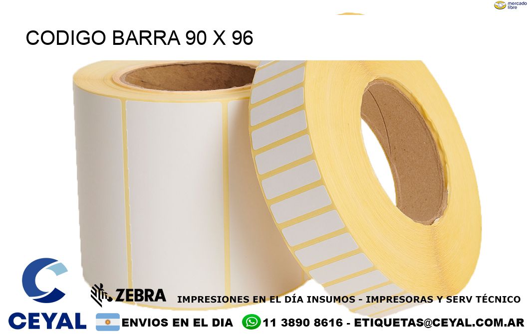 CODIGO BARRA 90 x 96