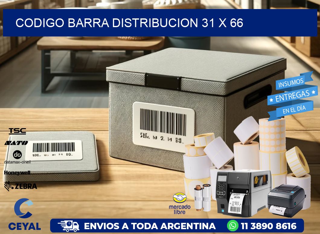 CODIGO BARRA DISTRIBUCION 31 x 66