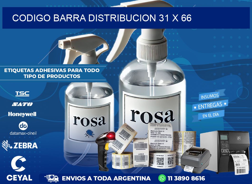 CODIGO BARRA DISTRIBUCION 31 x 66