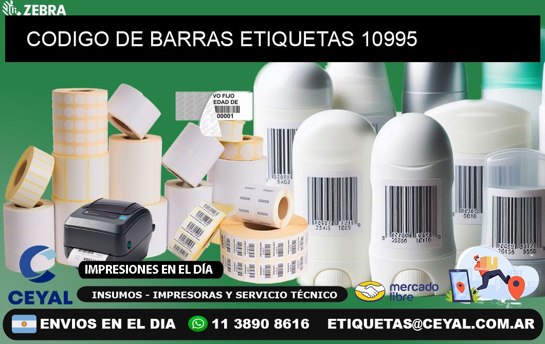 CODIGO DE BARRAS ETIQUETAS 10995