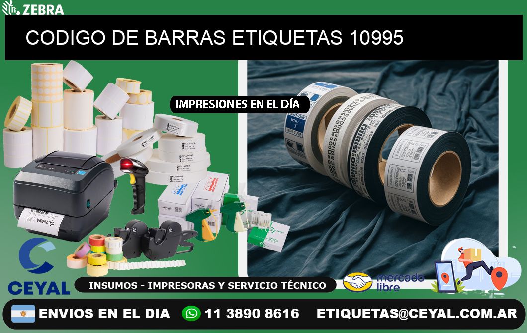 CODIGO DE BARRAS ETIQUETAS 10995