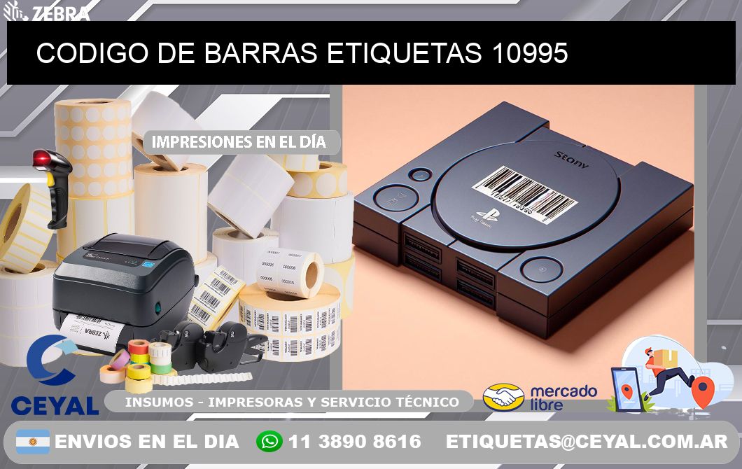 CODIGO DE BARRAS ETIQUETAS 10995