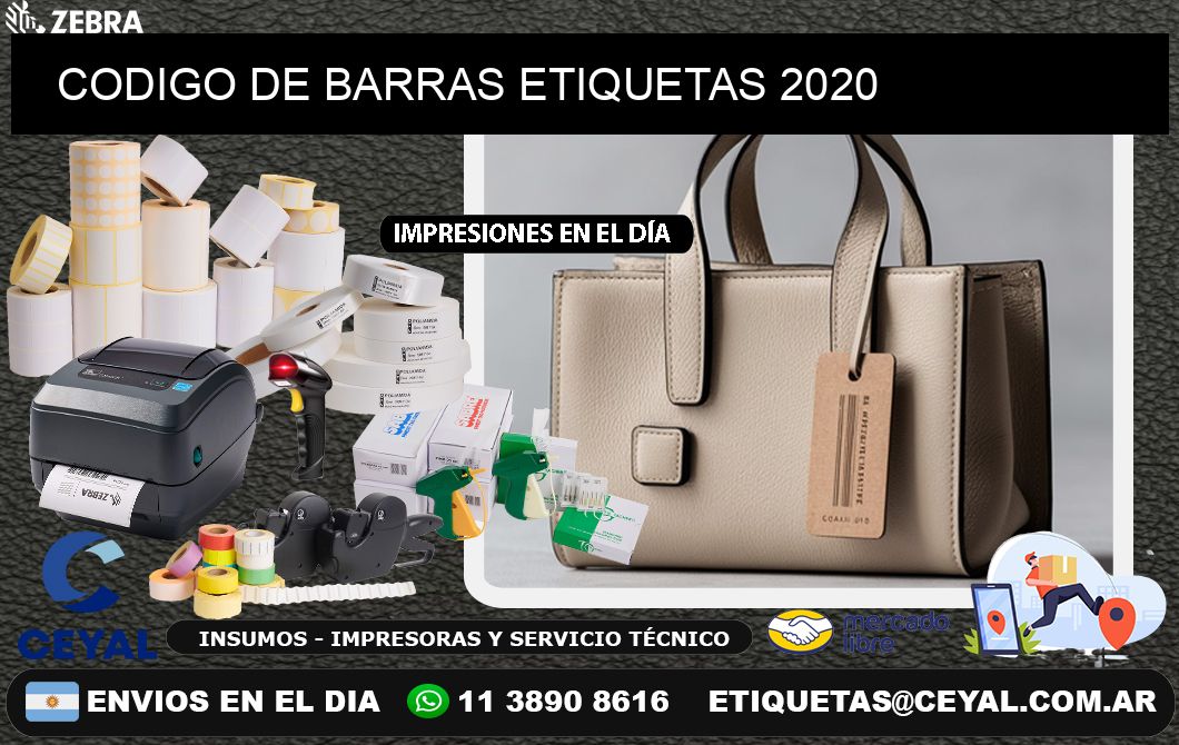 CODIGO DE BARRAS ETIQUETAS 2020