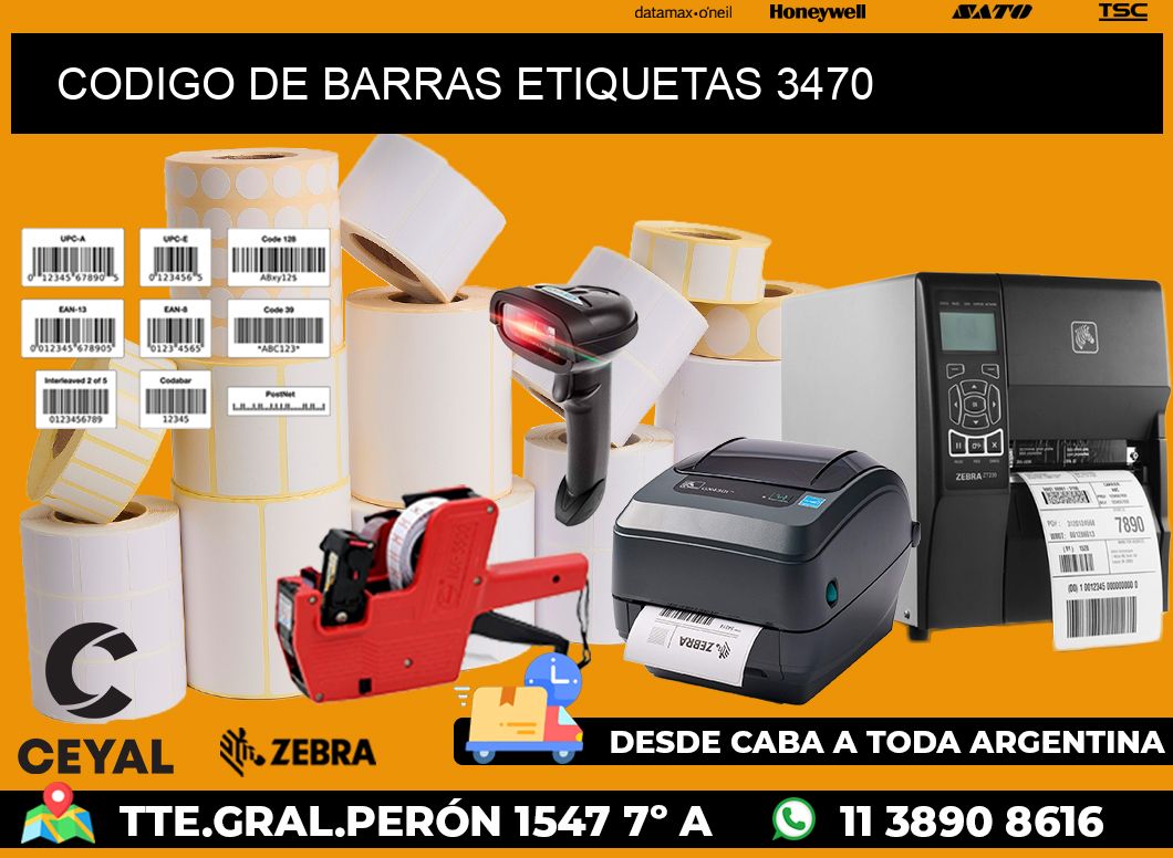 CODIGO DE BARRAS ETIQUETAS 3470