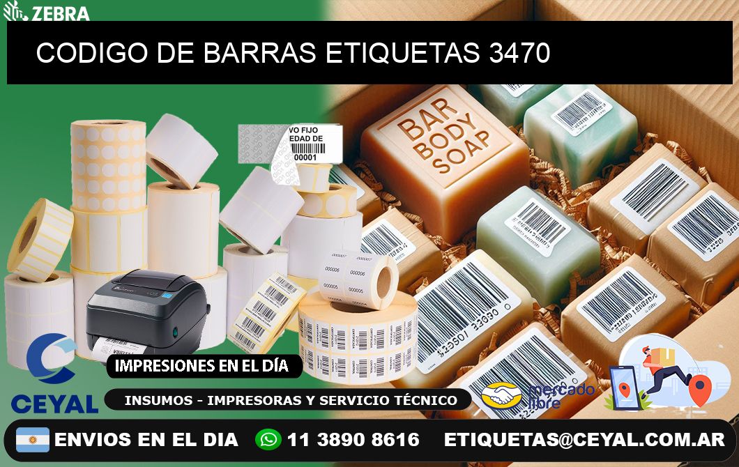 CODIGO DE BARRAS ETIQUETAS 3470