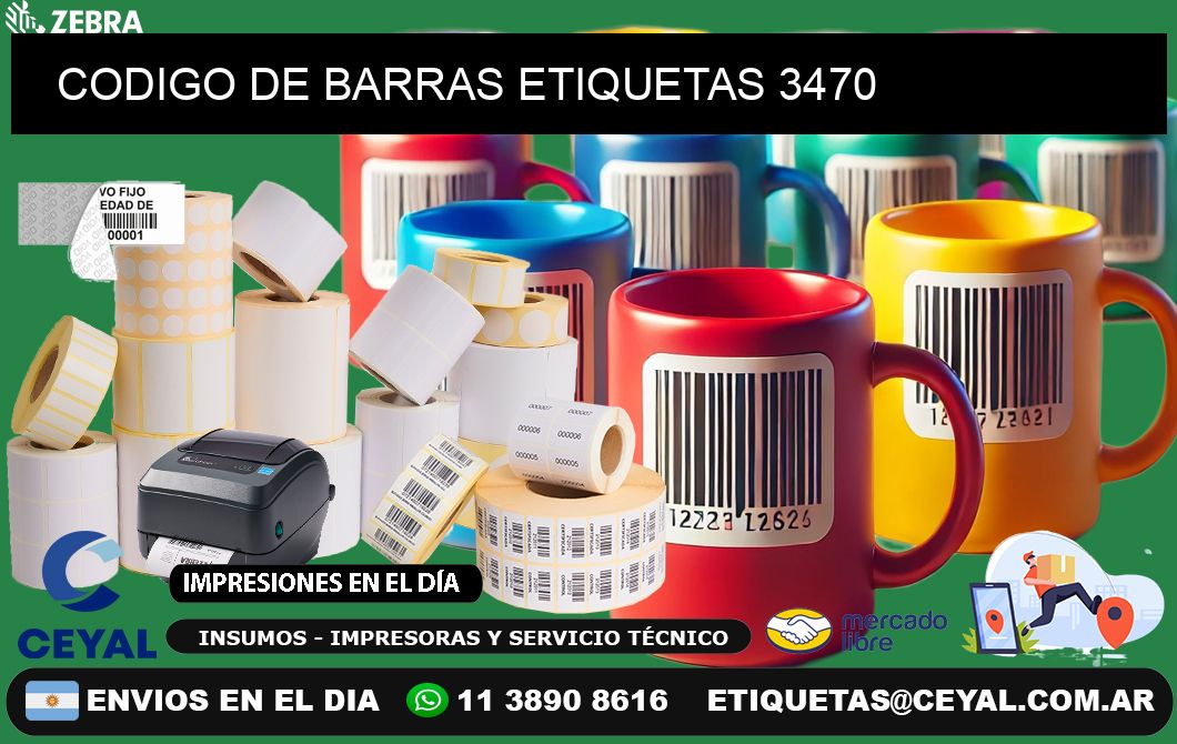 CODIGO DE BARRAS ETIQUETAS 3470