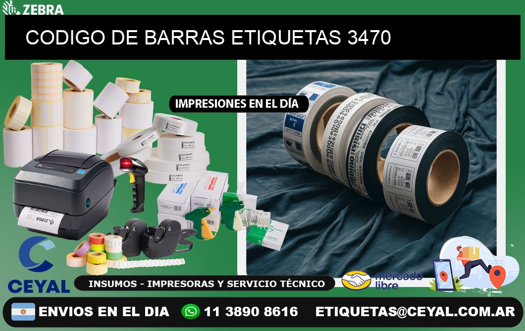 CODIGO DE BARRAS ETIQUETAS 3470