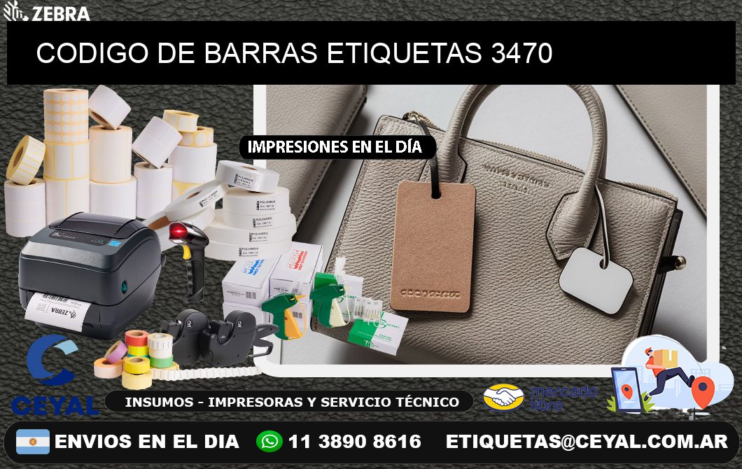 CODIGO DE BARRAS ETIQUETAS 3470