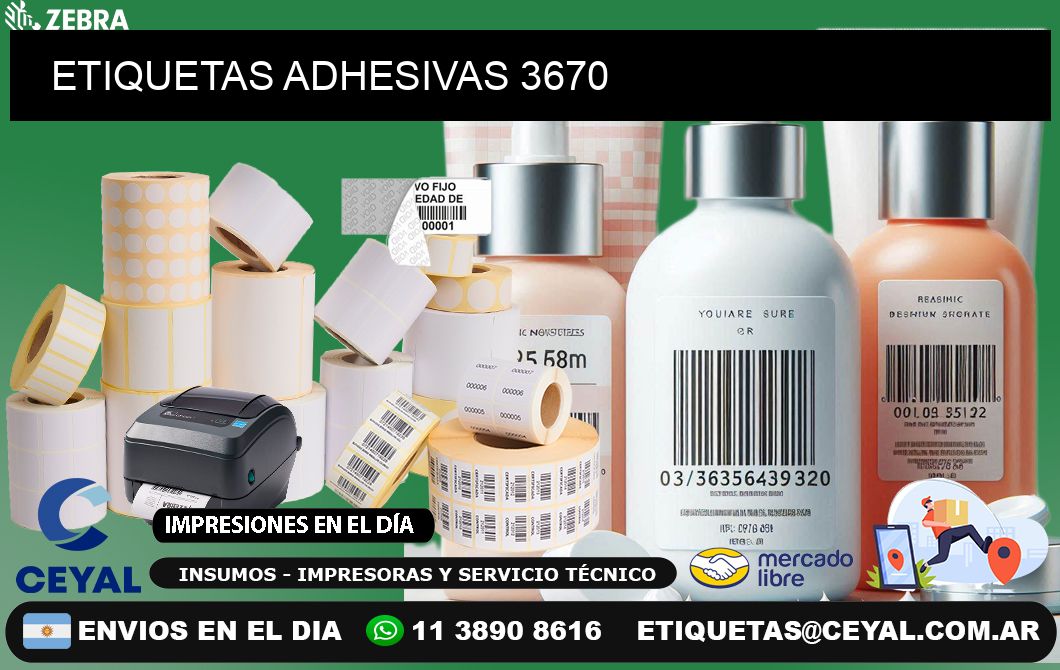 ETIQUETAS ADHESIVAS 3670