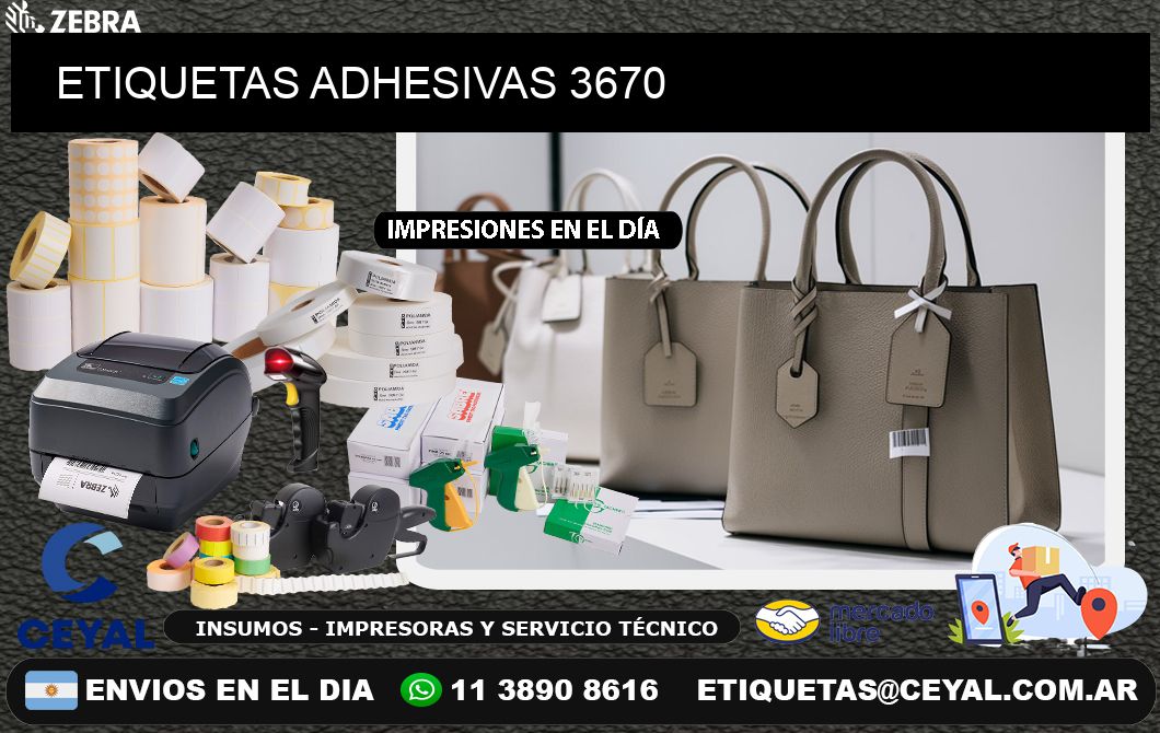 ETIQUETAS ADHESIVAS 3670