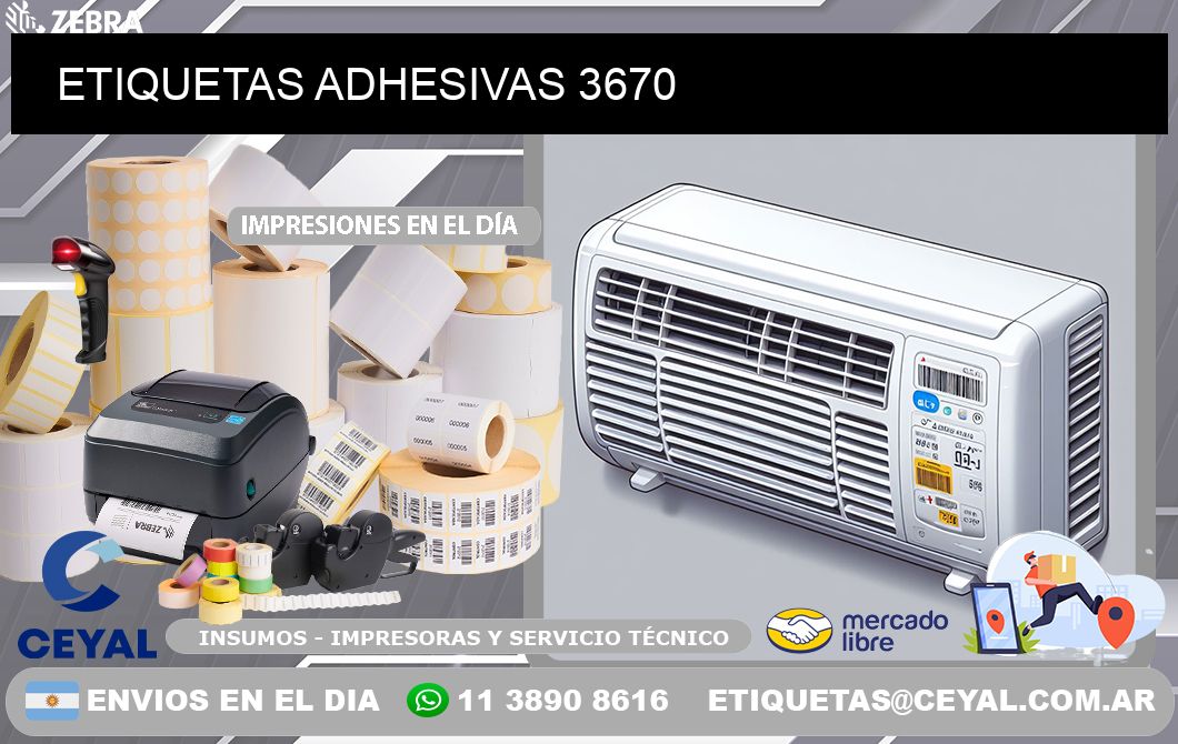 ETIQUETAS ADHESIVAS 3670