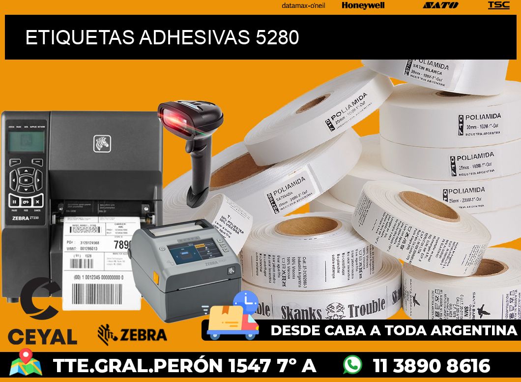 ETIQUETAS ADHESIVAS 5280