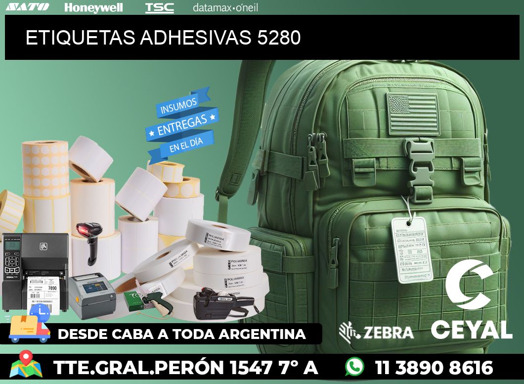 ETIQUETAS ADHESIVAS 5280