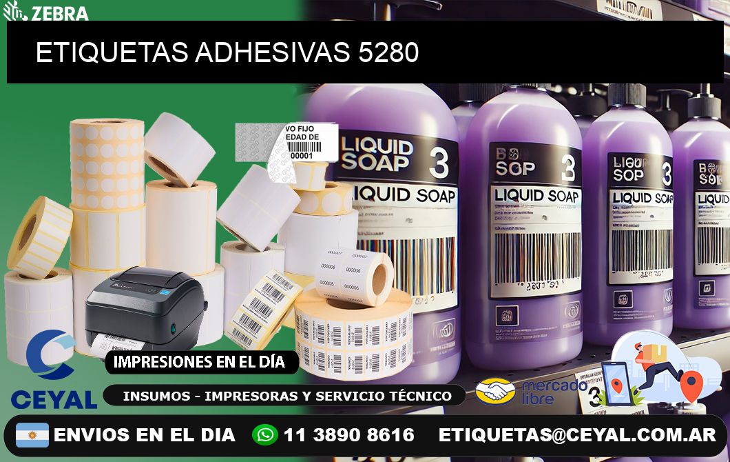 ETIQUETAS ADHESIVAS 5280