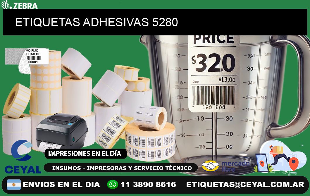 ETIQUETAS ADHESIVAS 5280