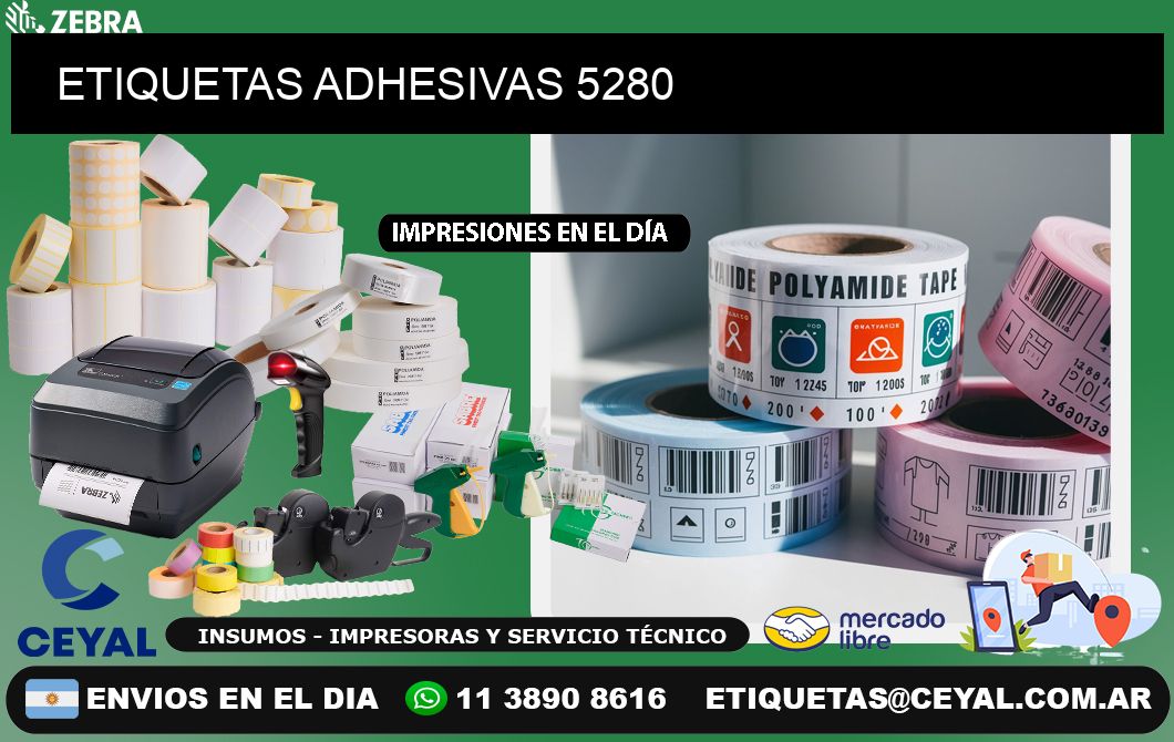 ETIQUETAS ADHESIVAS 5280