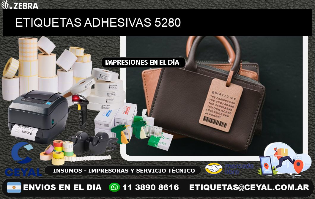 ETIQUETAS ADHESIVAS 5280