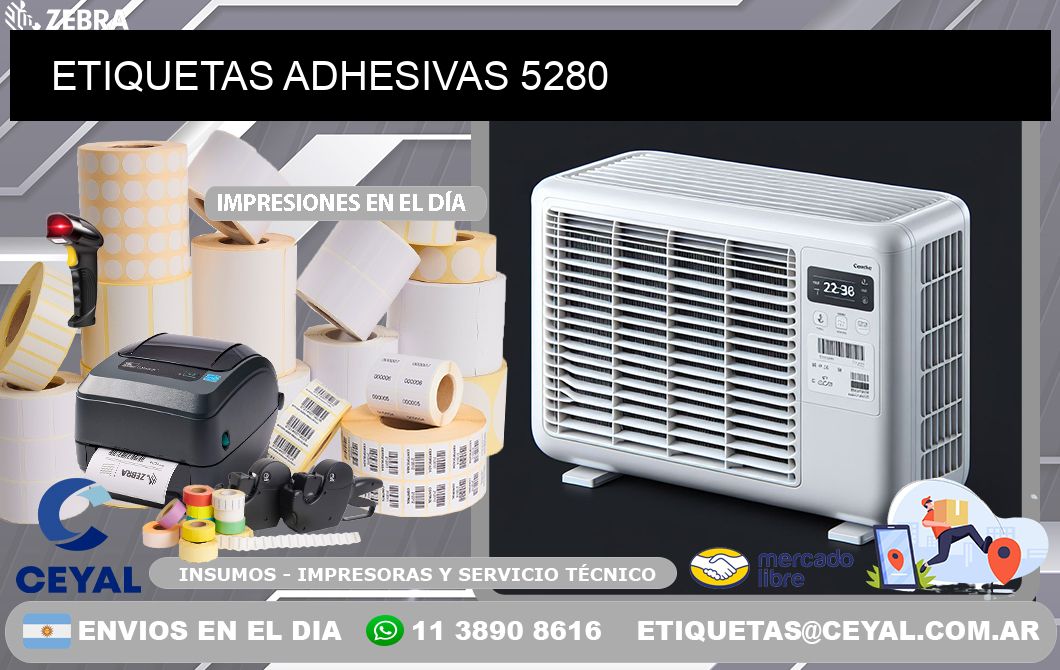 ETIQUETAS ADHESIVAS 5280