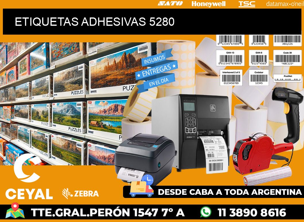 ETIQUETAS ADHESIVAS 5280