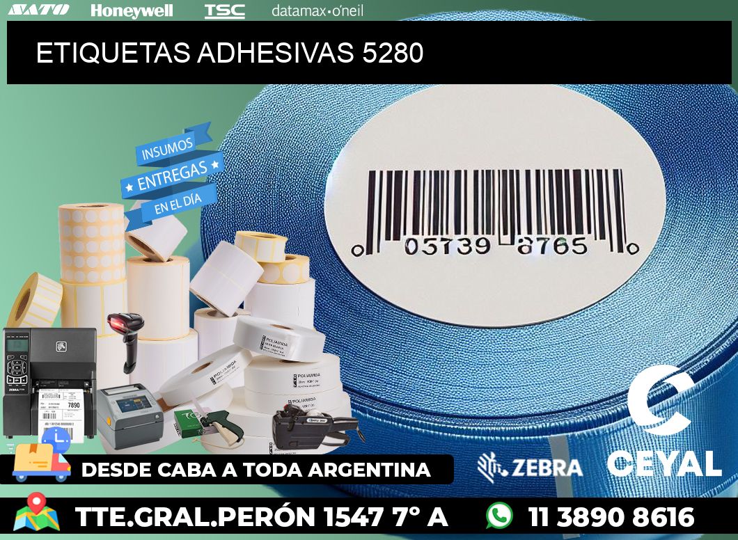 ETIQUETAS ADHESIVAS 5280