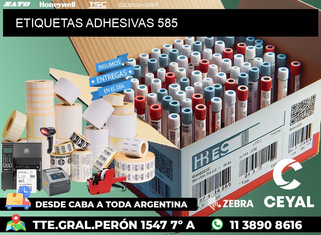 ETIQUETAS ADHESIVAS 585