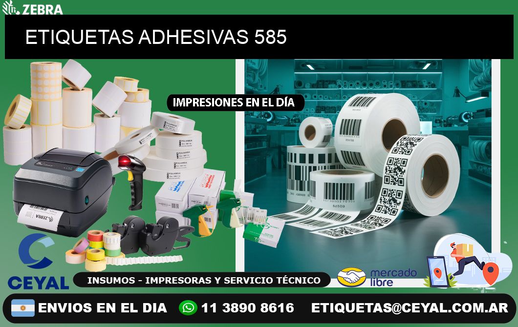 ETIQUETAS ADHESIVAS 585