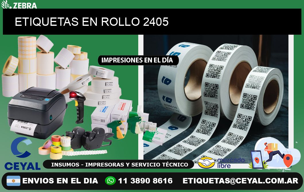 ETIQUETAS EN ROLLO 2405