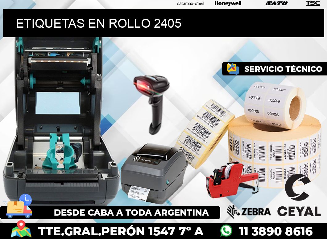 ETIQUETAS EN ROLLO 2405