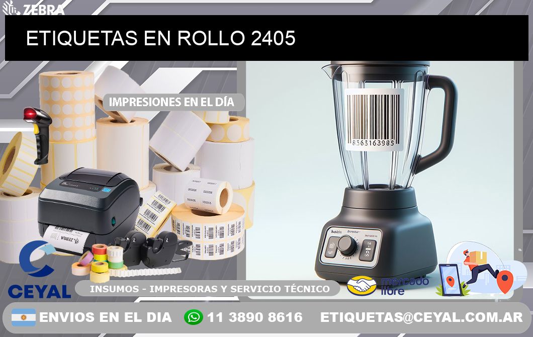 ETIQUETAS EN ROLLO 2405