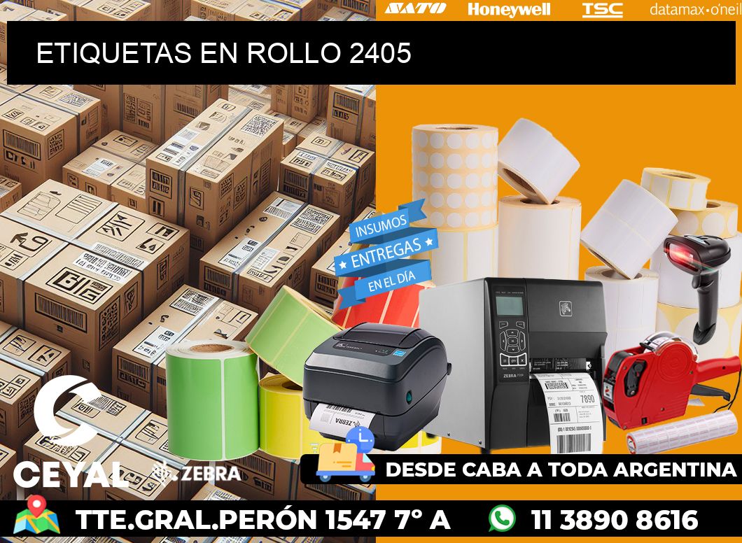 ETIQUETAS EN ROLLO 2405