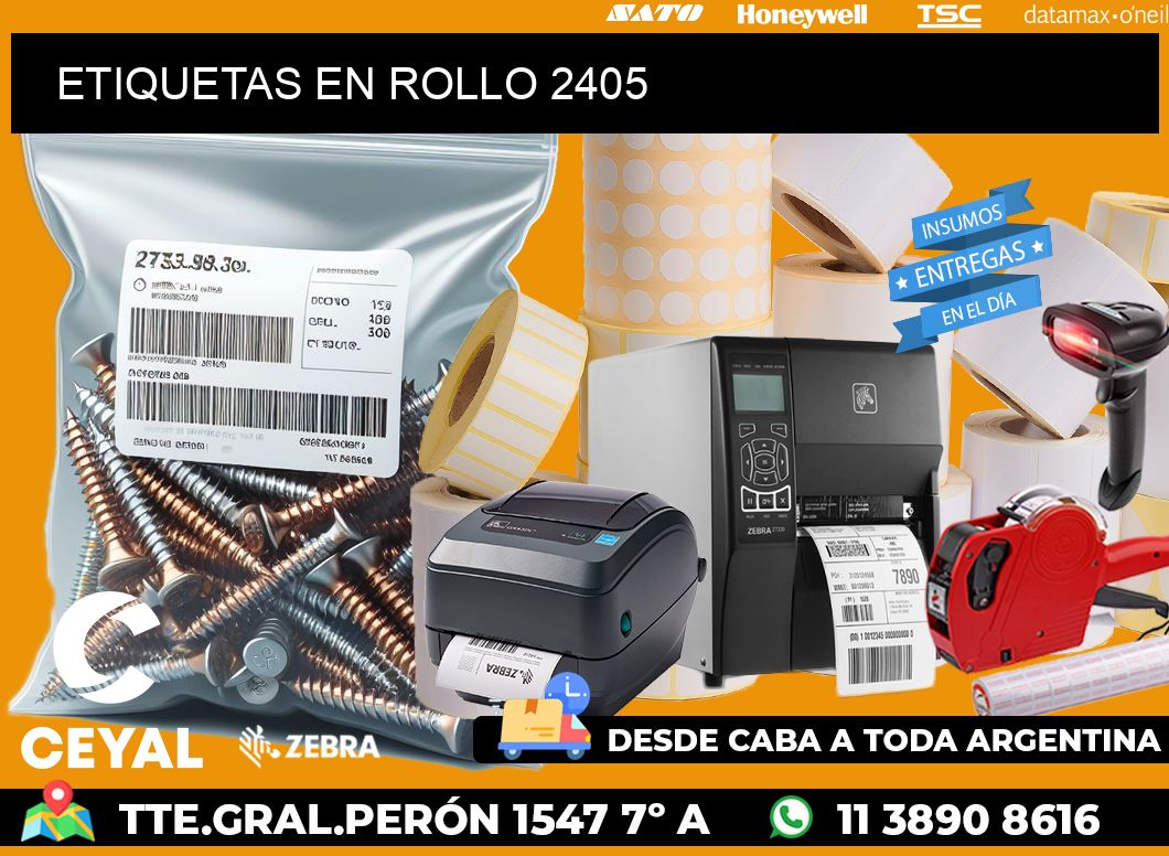 ETIQUETAS EN ROLLO 2405