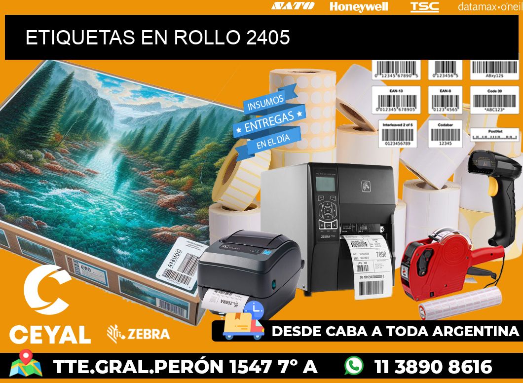 ETIQUETAS EN ROLLO 2405