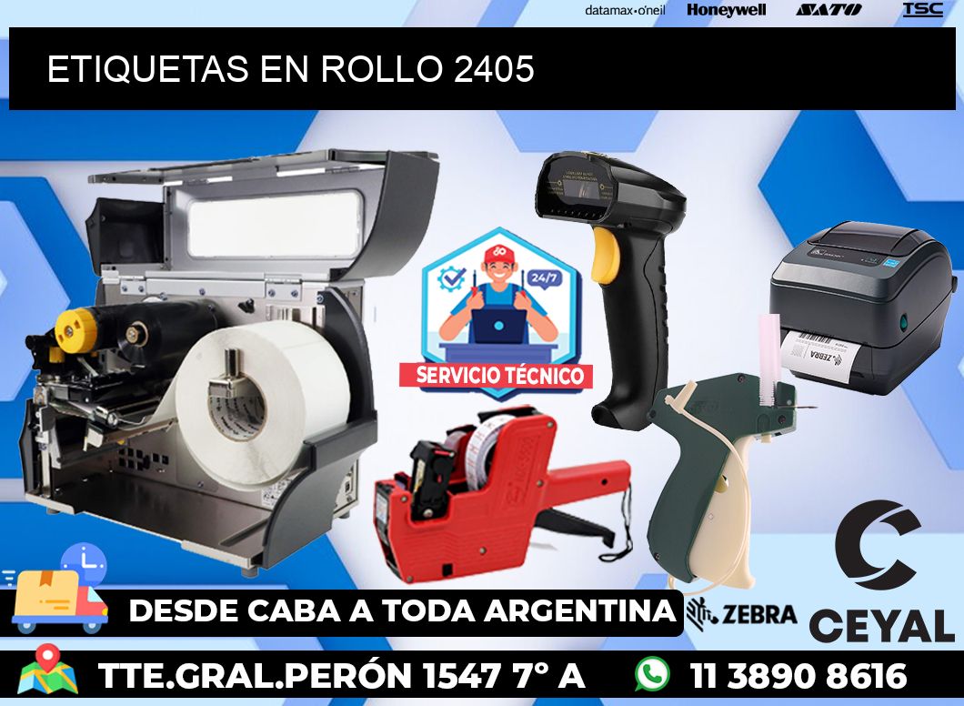 ETIQUETAS EN ROLLO 2405