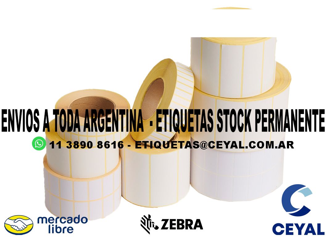 ETIQUETAS IMPRESAS DISTRIBUCION 74 x 20