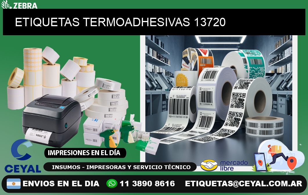 ETIQUETAS TERMOADHESIVAS 13720