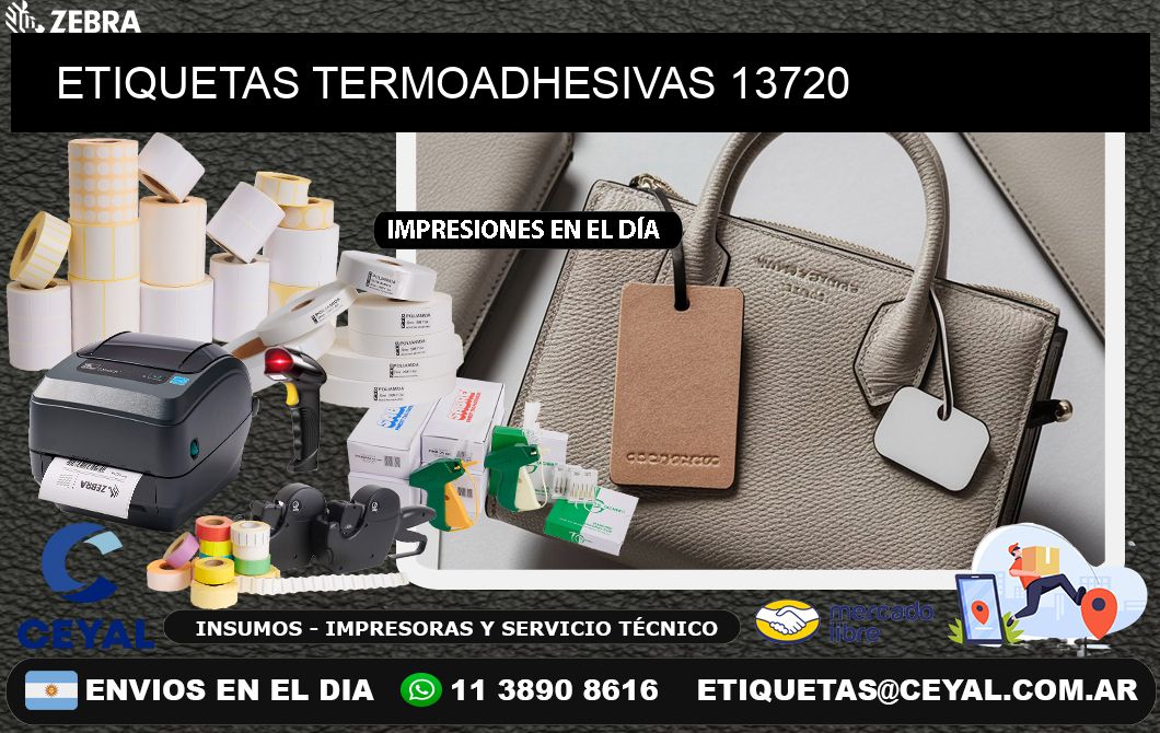 ETIQUETAS TERMOADHESIVAS 13720