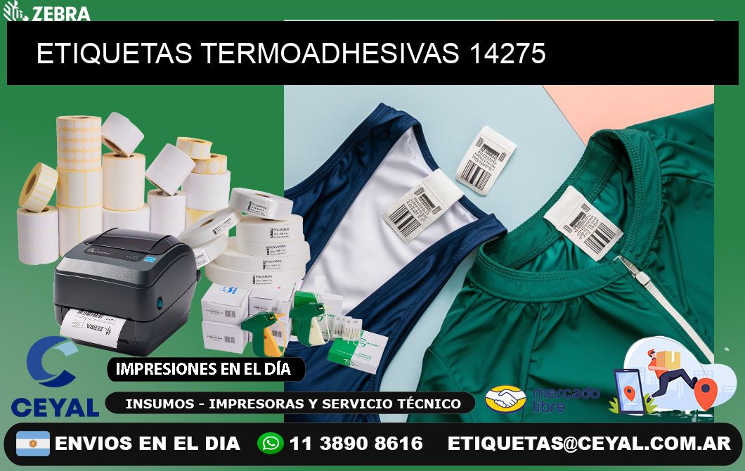 ETIQUETAS TERMOADHESIVAS 14275