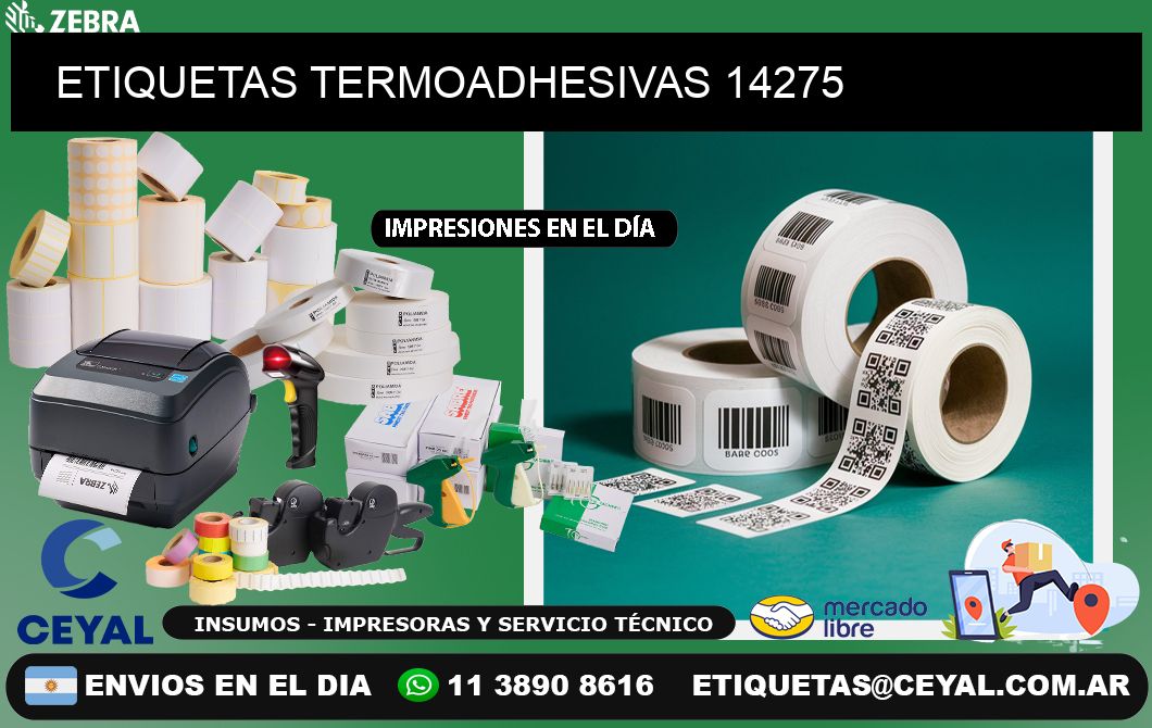 ETIQUETAS TERMOADHESIVAS 14275