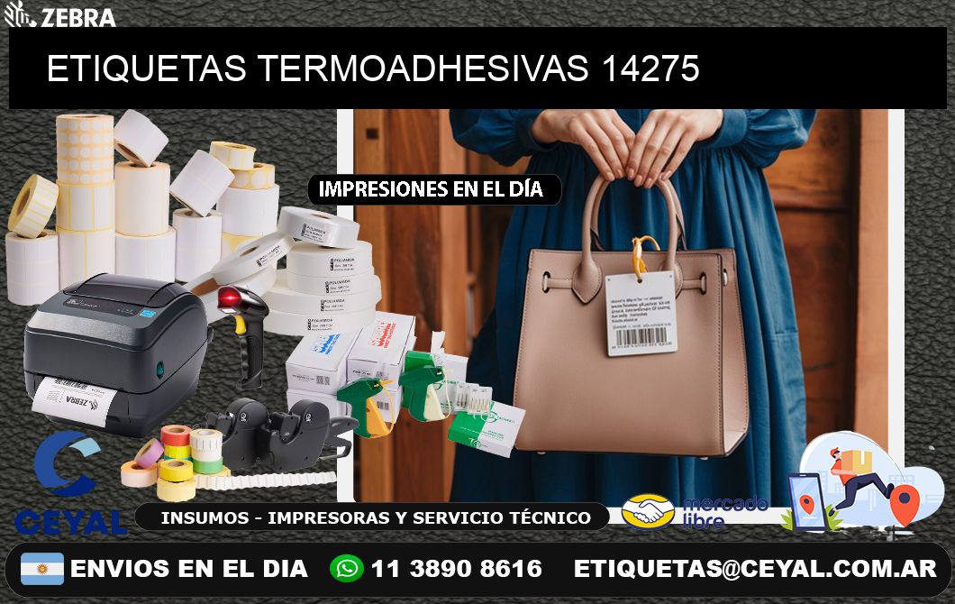 ETIQUETAS TERMOADHESIVAS 14275