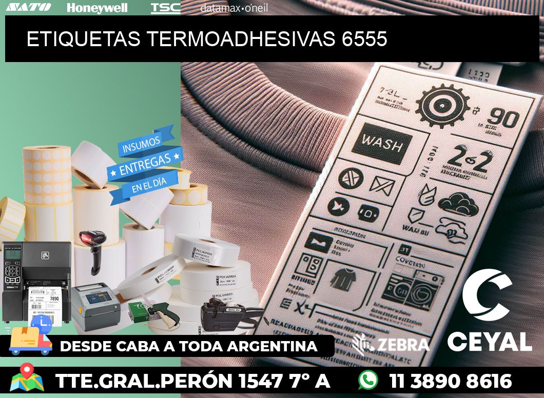 ETIQUETAS TERMOADHESIVAS 6555