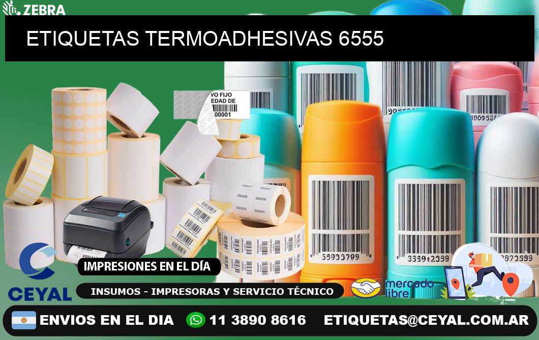 ETIQUETAS TERMOADHESIVAS 6555