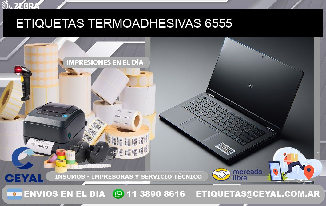 ETIQUETAS TERMOADHESIVAS 6555