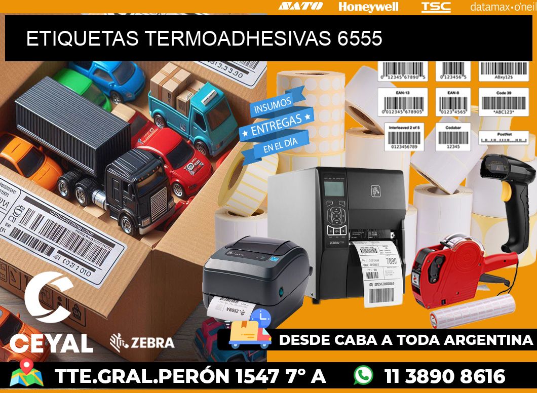 ETIQUETAS TERMOADHESIVAS 6555